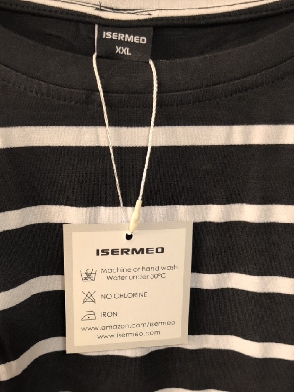 Sleeveless Black & White Striped Tank Top by A New Day - Picture 3 of 4